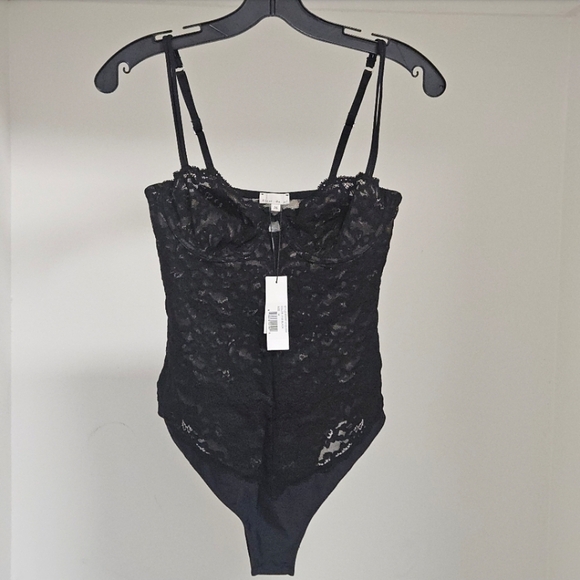 🚫SOLD🚫FLEUR DU MAL CHARLOTTE BALCONETTE BODYSUIT MEDIUM - Picture 2 of 7